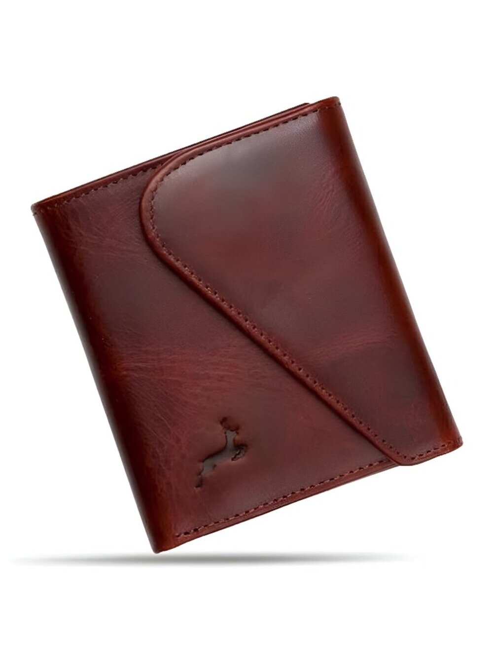 Full-Grain Leather Wallet for Men, Handcrafted Mens Bifold Wallet